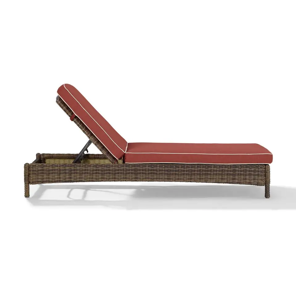 KO70070WB-SG Bradenton Sangria and Wicker Patio Chaise Lounge-5