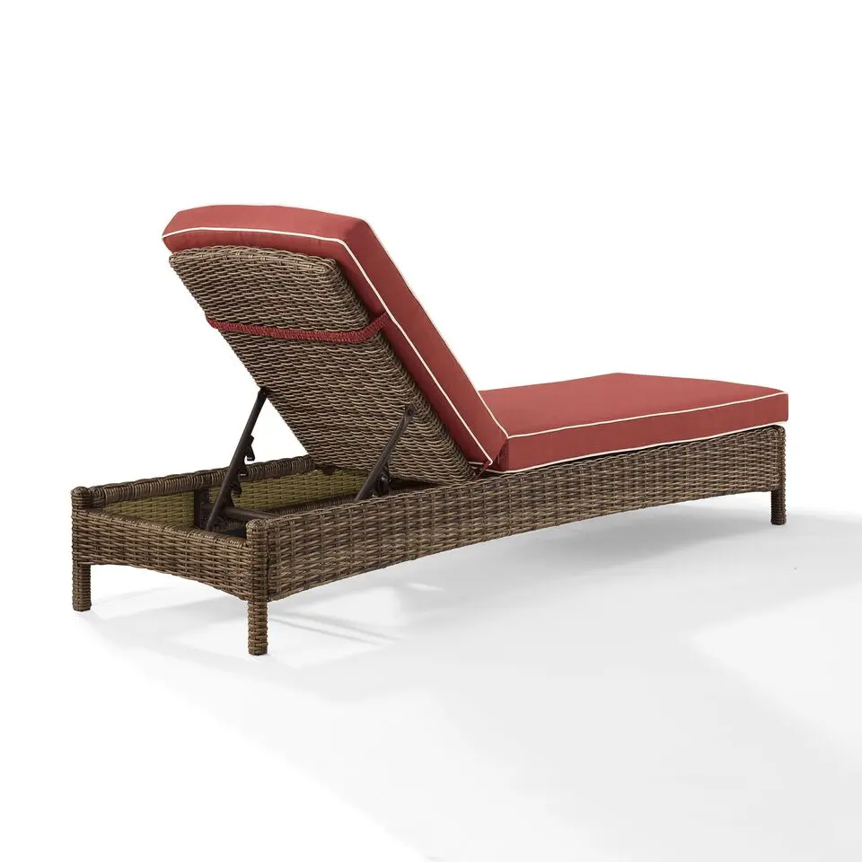 KO70070WB-SG Bradenton Sangria and Wicker Patio Chaise Lounge-6