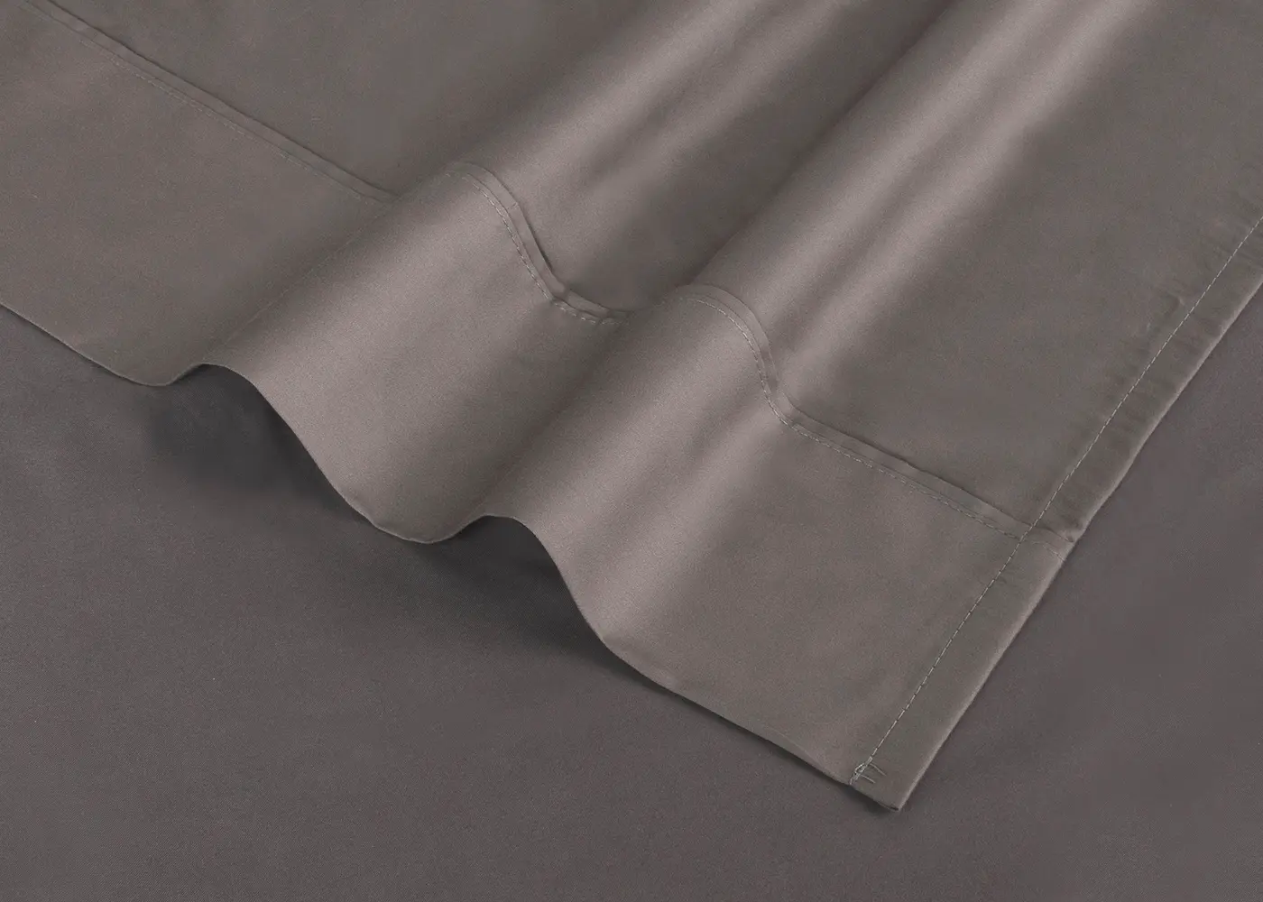 BGS199408 BedGear Gray Hyper Cotton Split King Bed Sheets-3