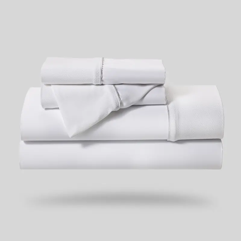 BedGear White Hyper Cotton Split King Bed Sheets