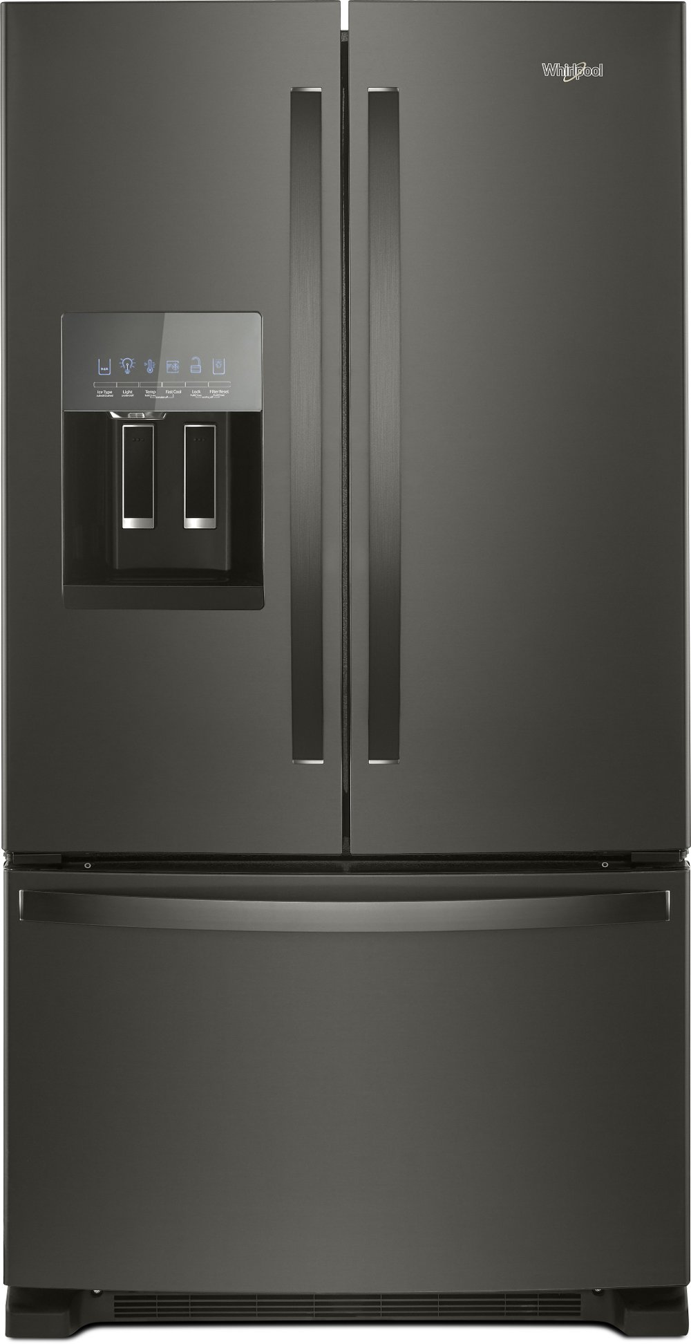 Whirlpool 24.7 cu ft French Door Refrigerator - Black Stainless Steel