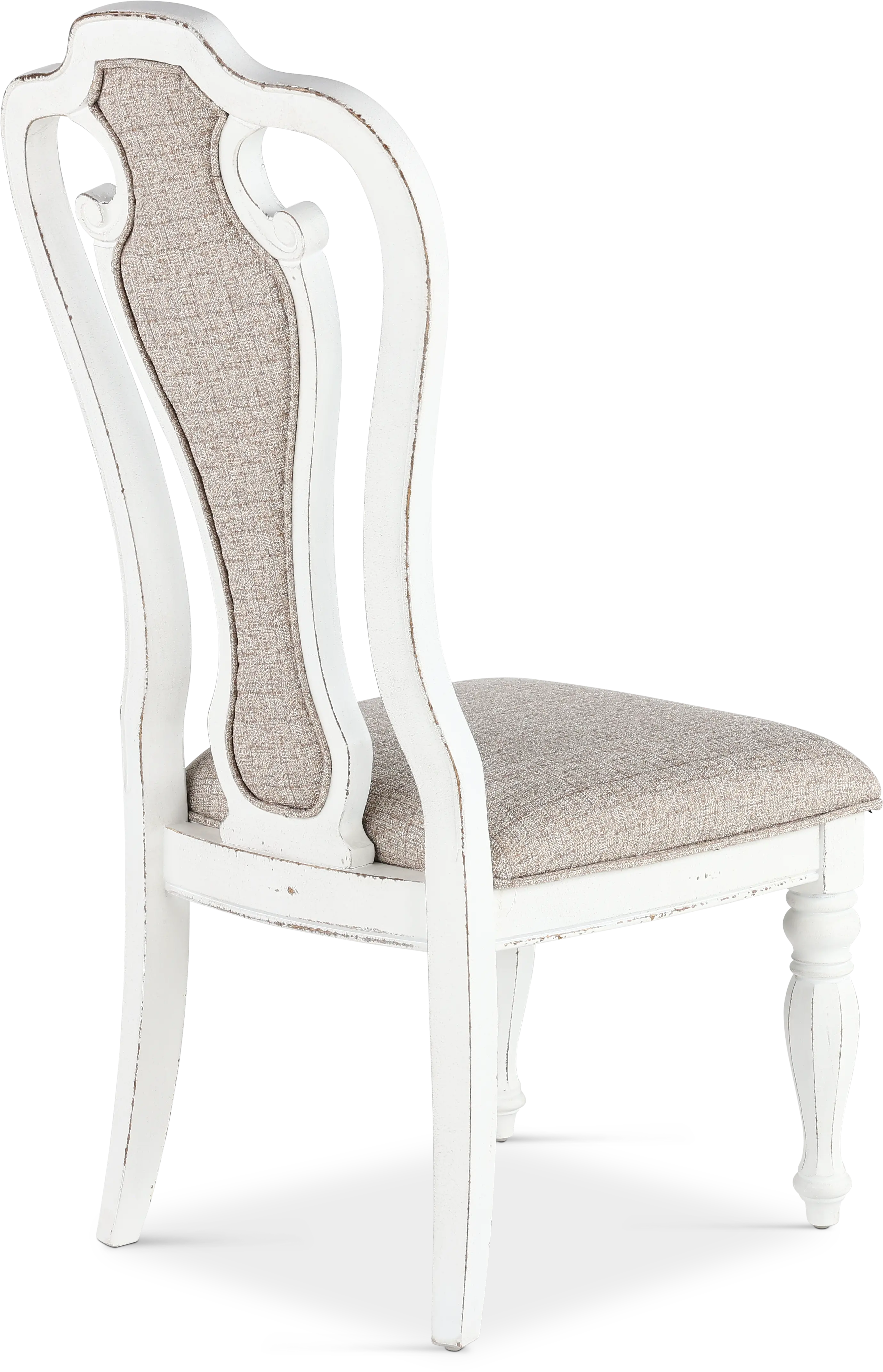 244-C2501S Magnolia Manor Antique White Upholstered Dining Chair-8