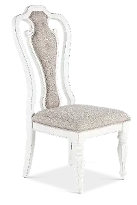 244-C2501S Magnolia Manor Antique White Upholstered Dining Chair