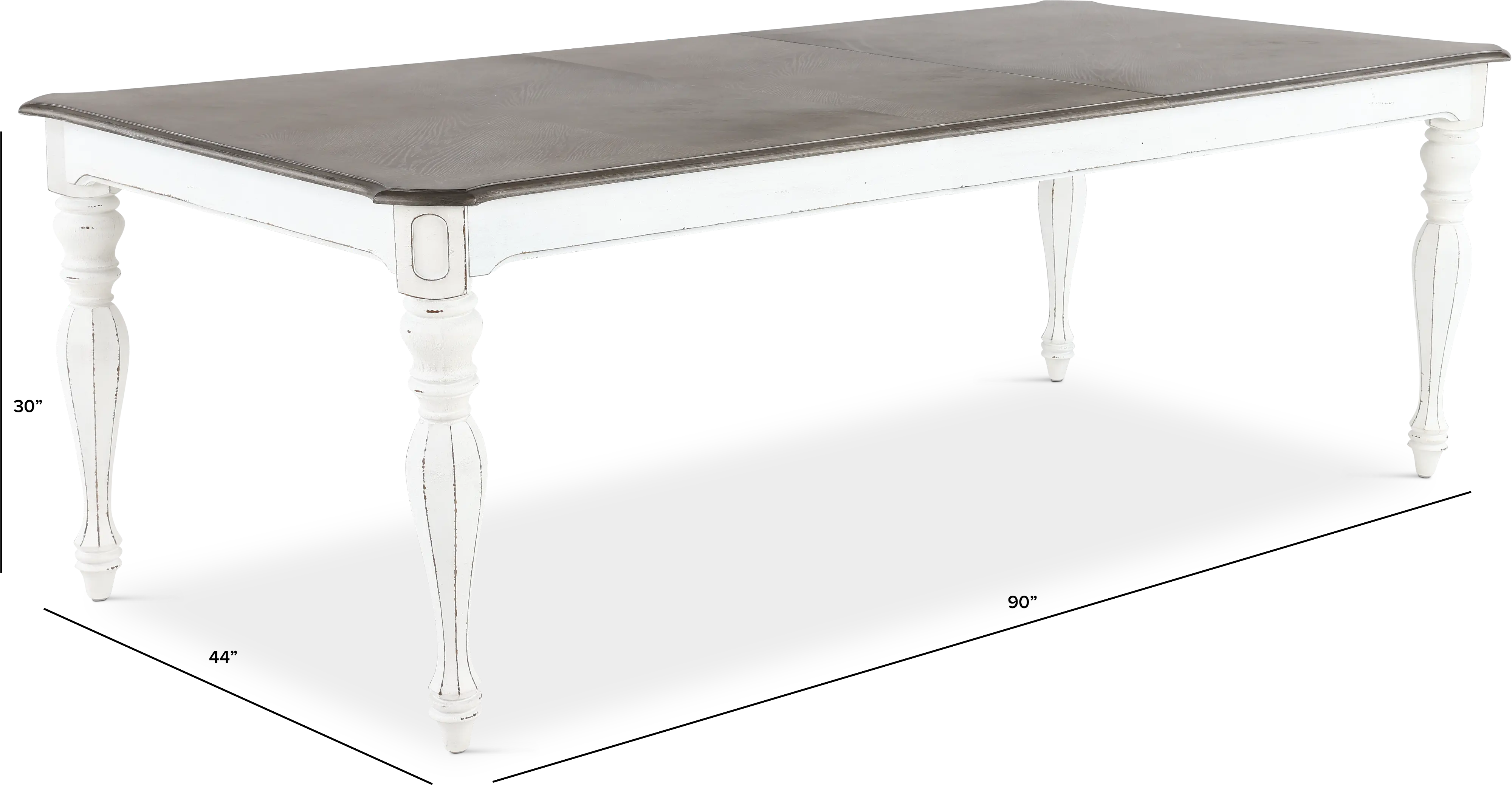 244-T4490 Magnolia Manor Antique White Dining Table-8