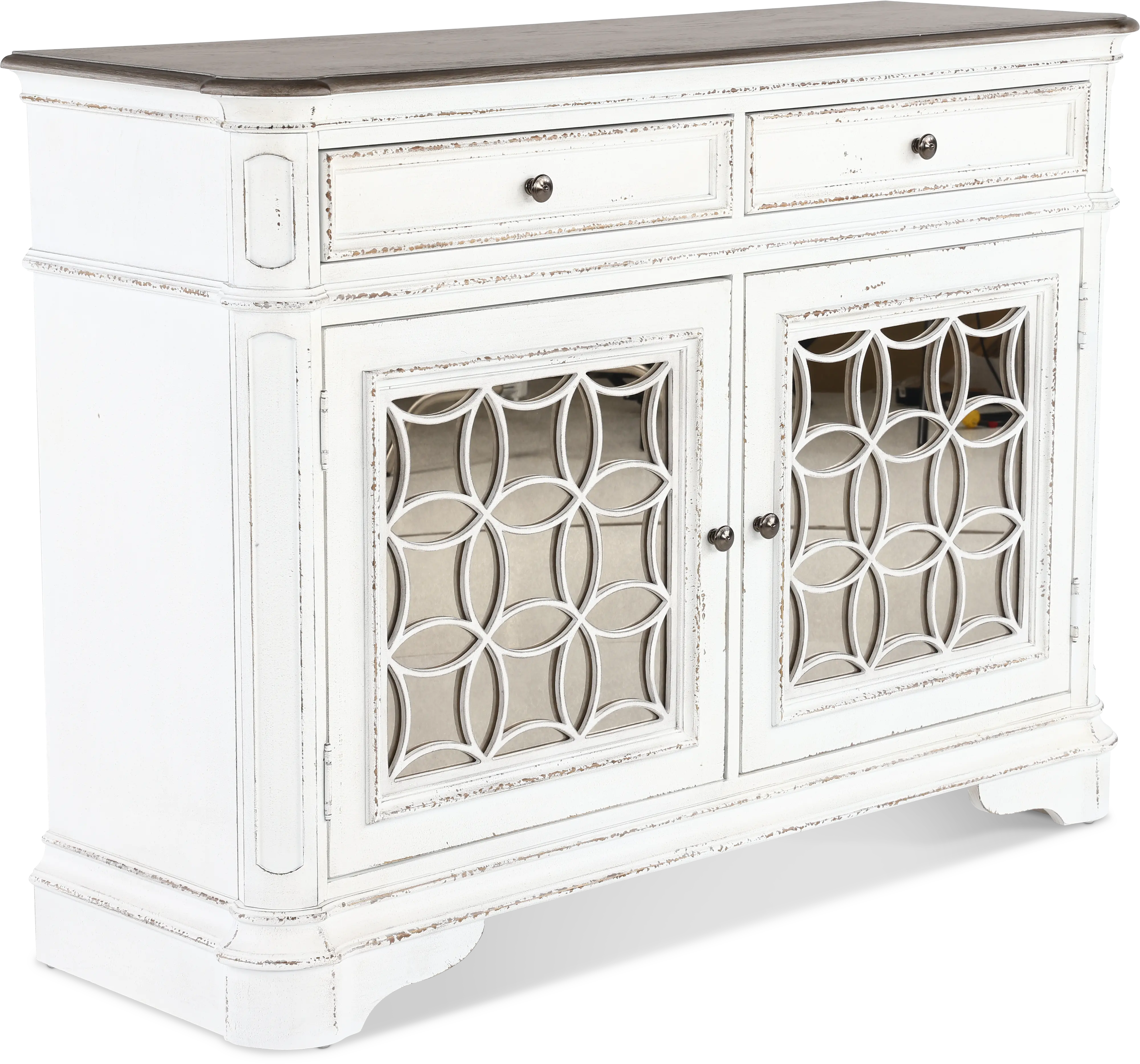 244-CB5692 Magnolia Manor Antique White Buffet-4
