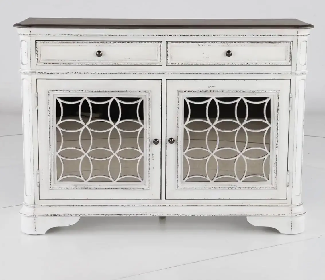 244-CB5692 Magnolia Manor Antique White Buffet-5