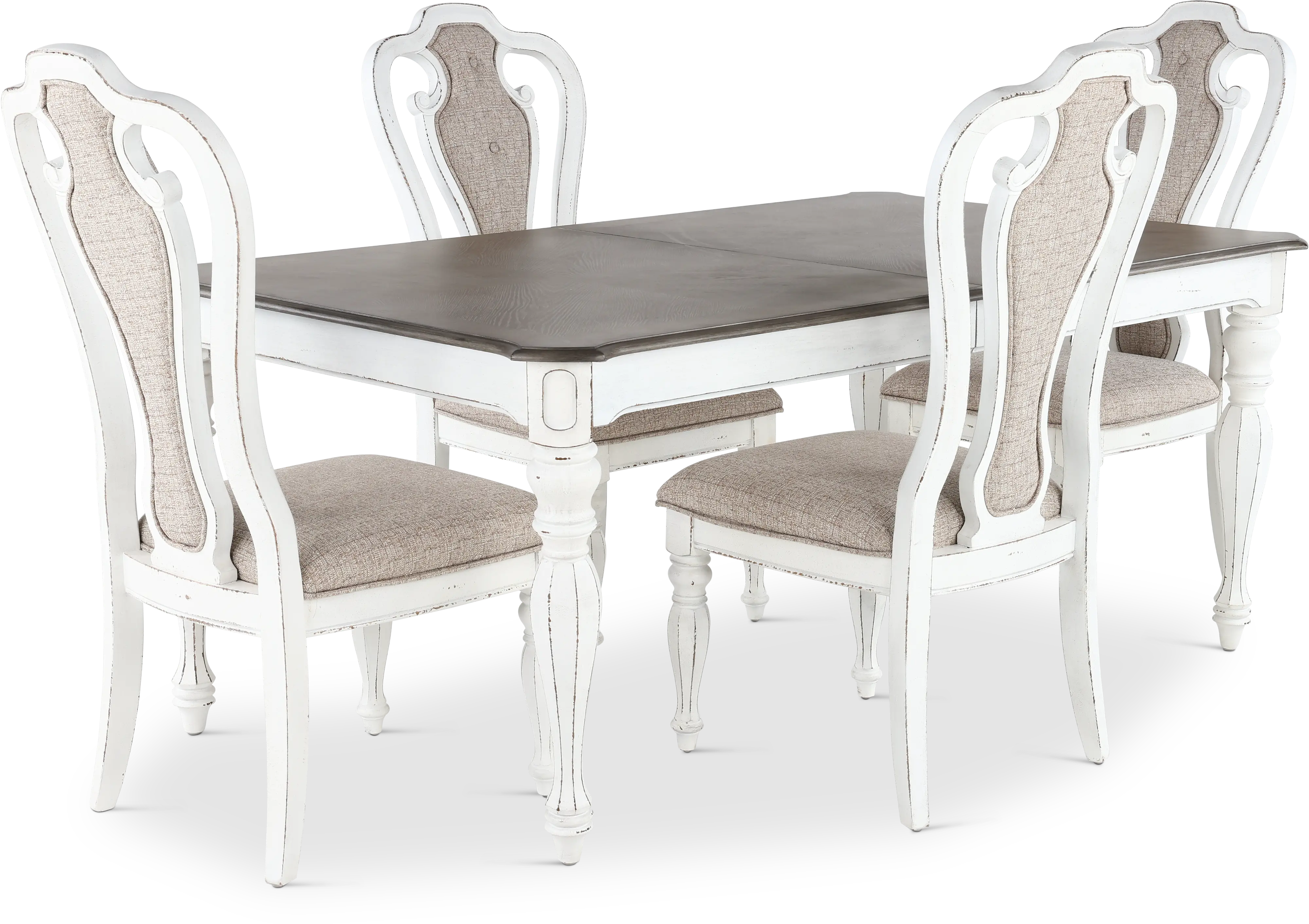 Magnolia Manor Antique White Piece Dining Set RC Willey