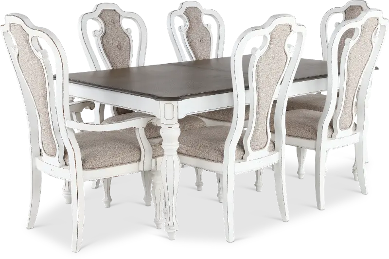 Magnolia Manor Antique White 7 Piece Dining Set