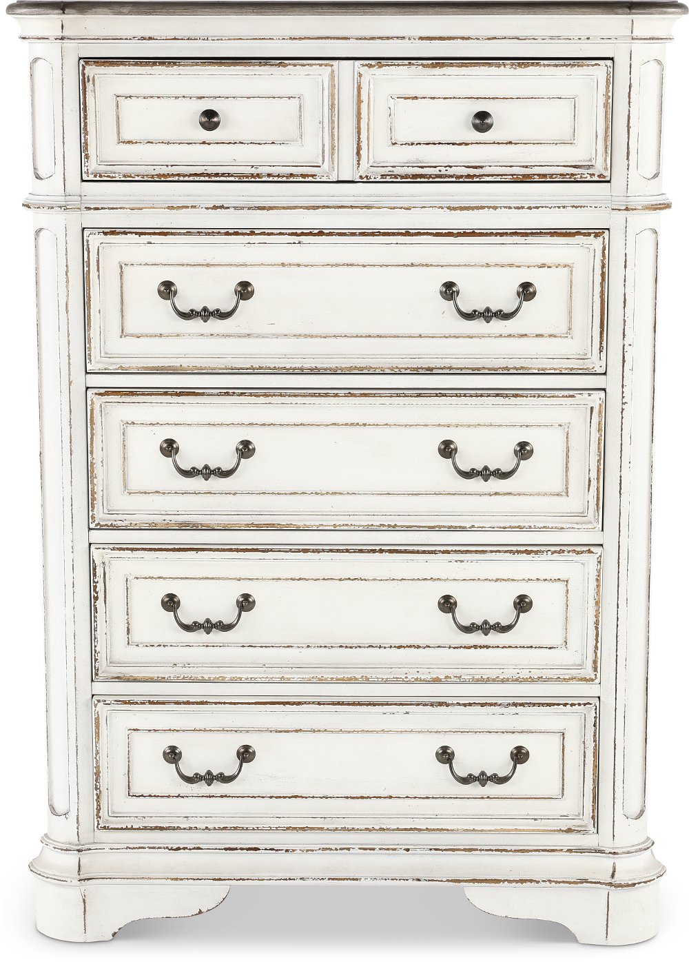 Magnolia Manor Antique White Chest of Drawers