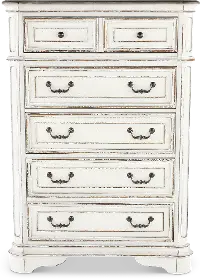244-BR41 Magnolia Manor Antique White Chest of Drawers