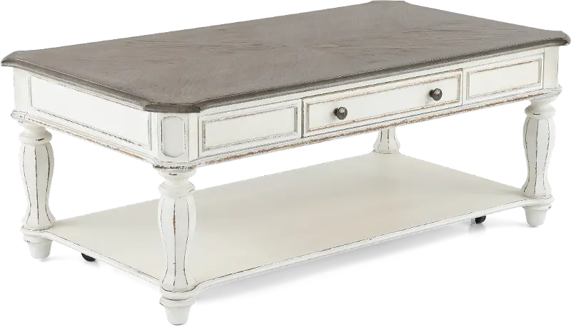 Magnolia Manor White Coffee Table