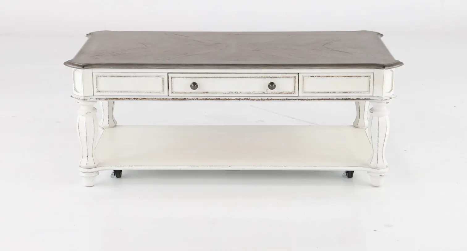 244-OT1010 Magnolia Manor White Coffee Table-5