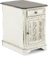 244-OT1021 Magnolia Manor Antique White Side Table