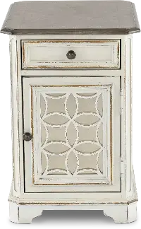 244-OT1021 Magnolia Manor Antique White Side Table