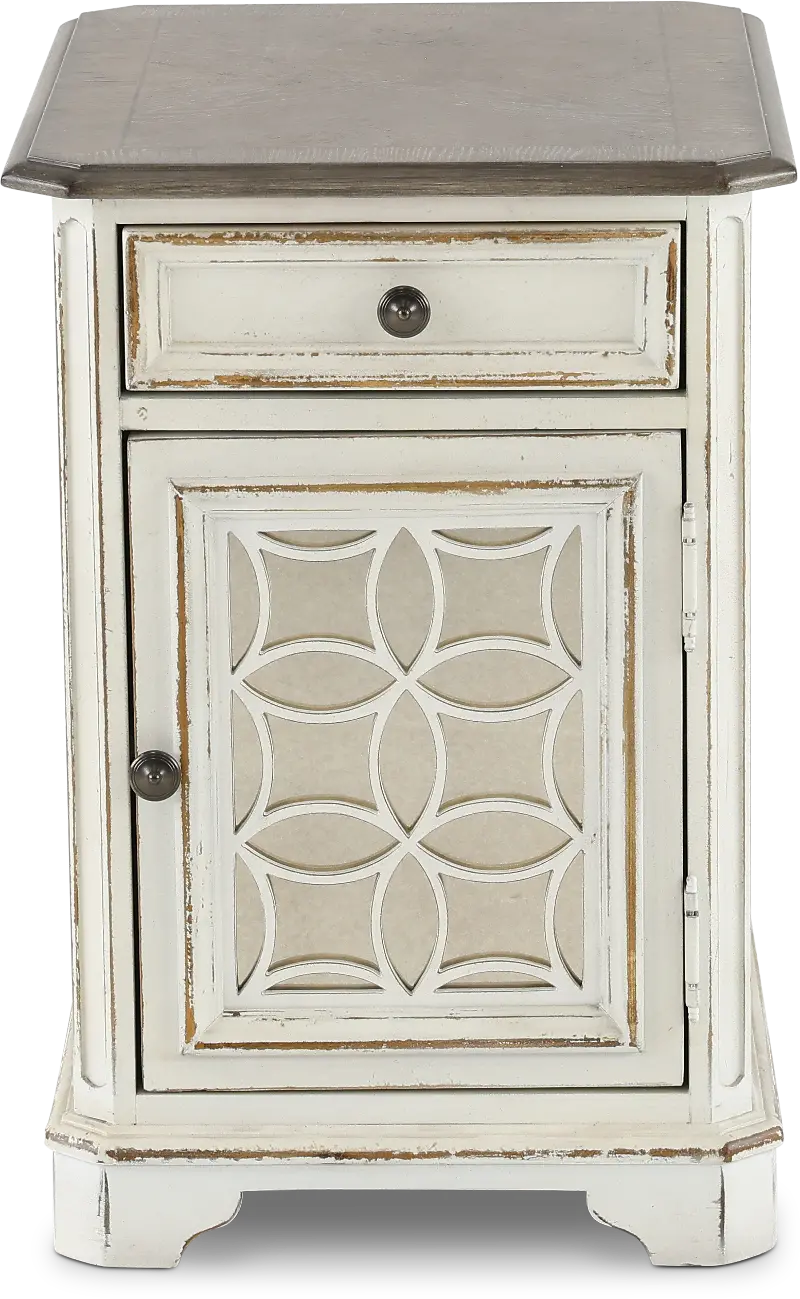 Magnolia Manor Antique White Side Table