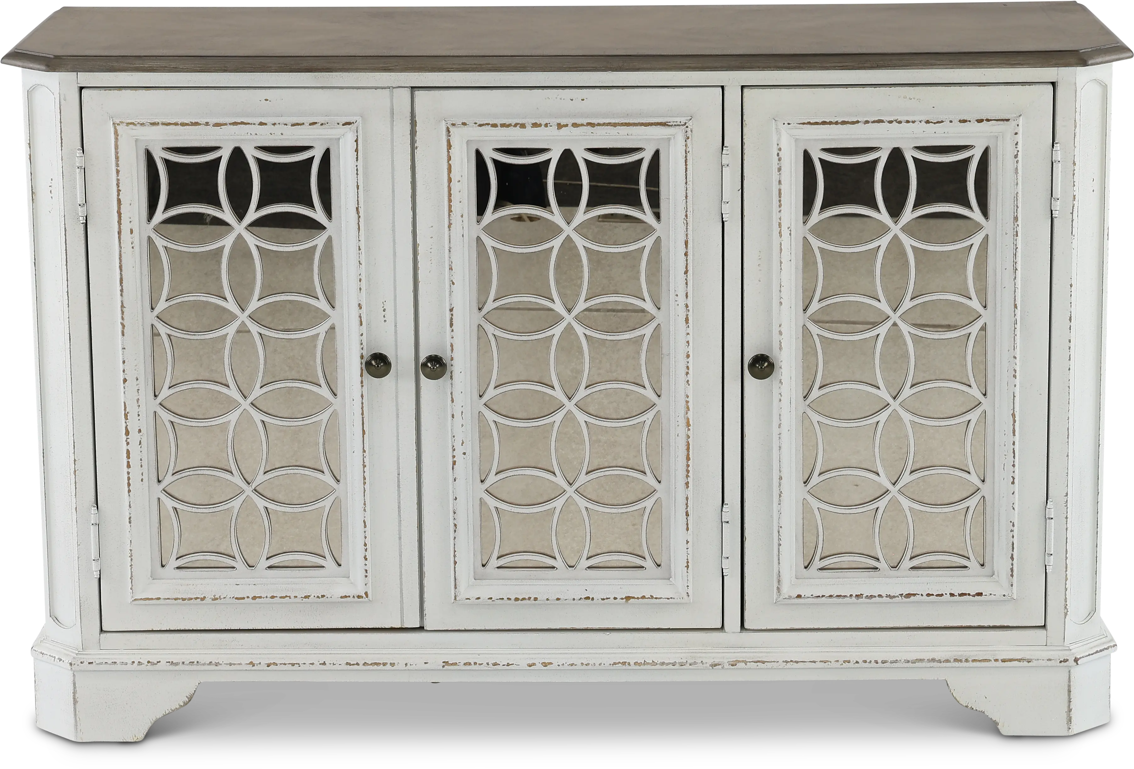244-OT1031 Magnolia Manor Antique White Console Table-1