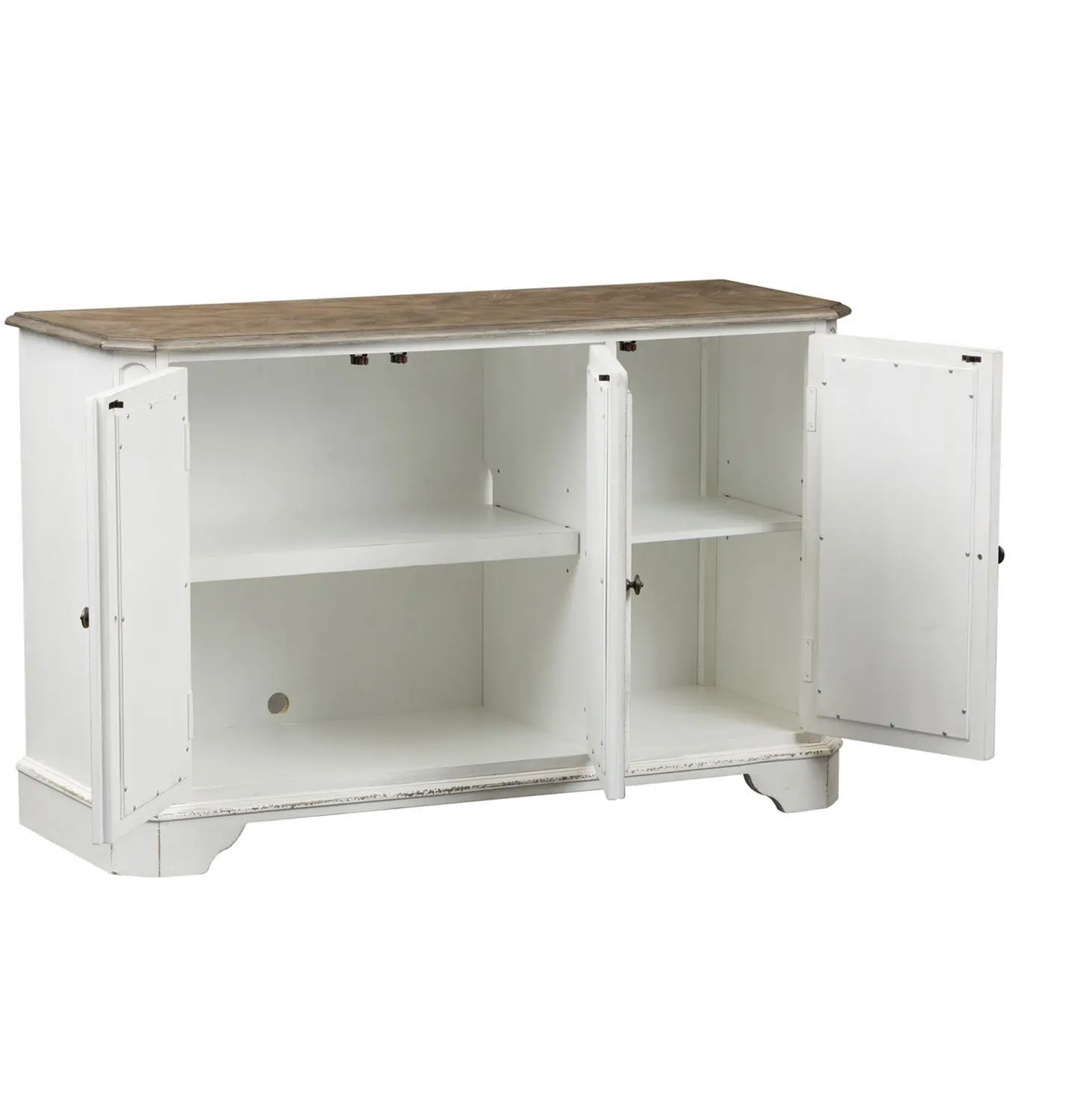 244-OT1031 Magnolia Manor Antique White Console Table-2
