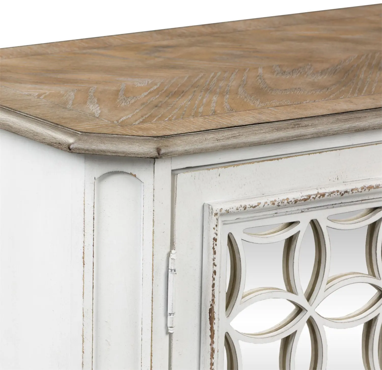 244-OT1031 Magnolia Manor Antique White Console Table-5