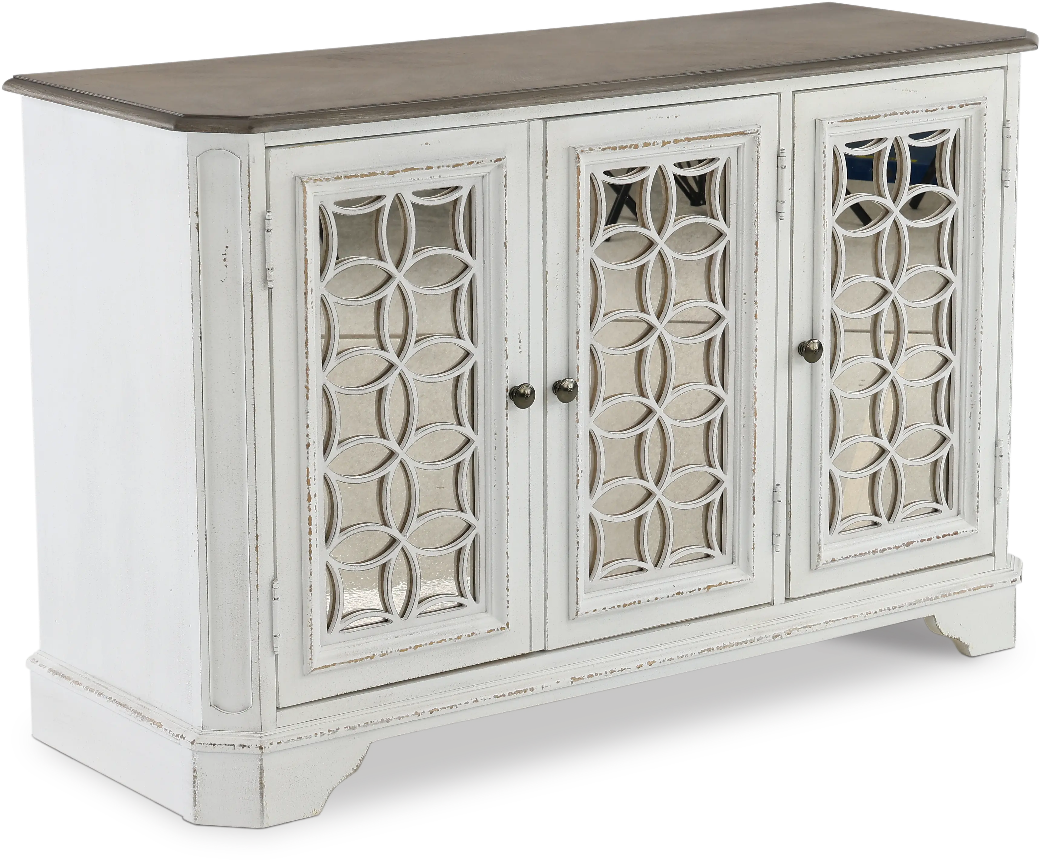 244-OT1031 Magnolia Manor Antique White Console Table-9