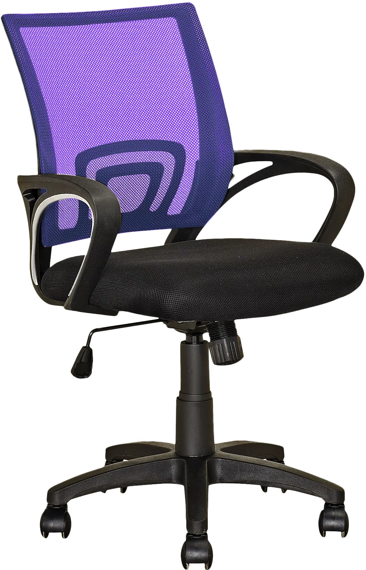 Workspace Black and Purple Mesh Office Chair-1