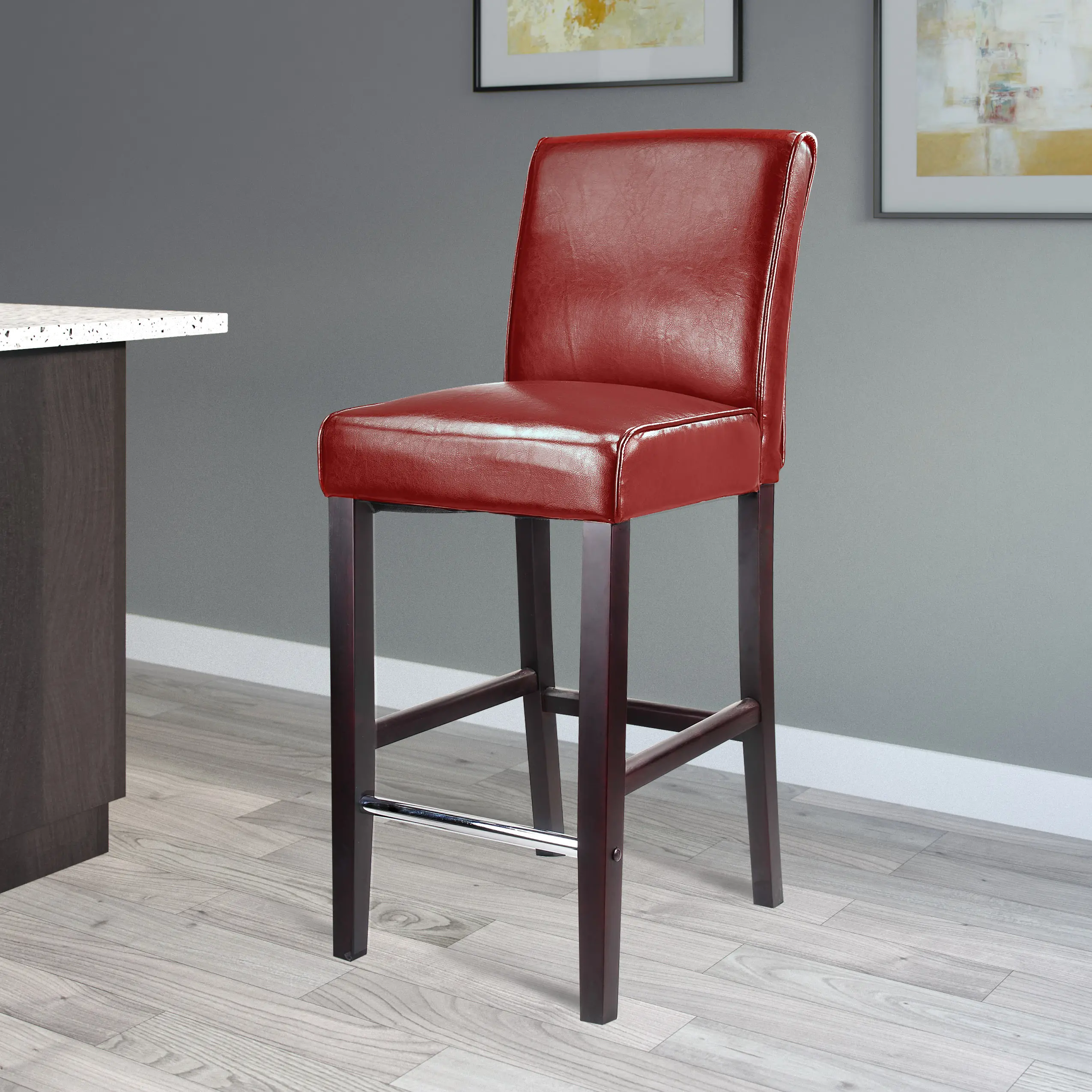 Antonio Red Bar Stool-2