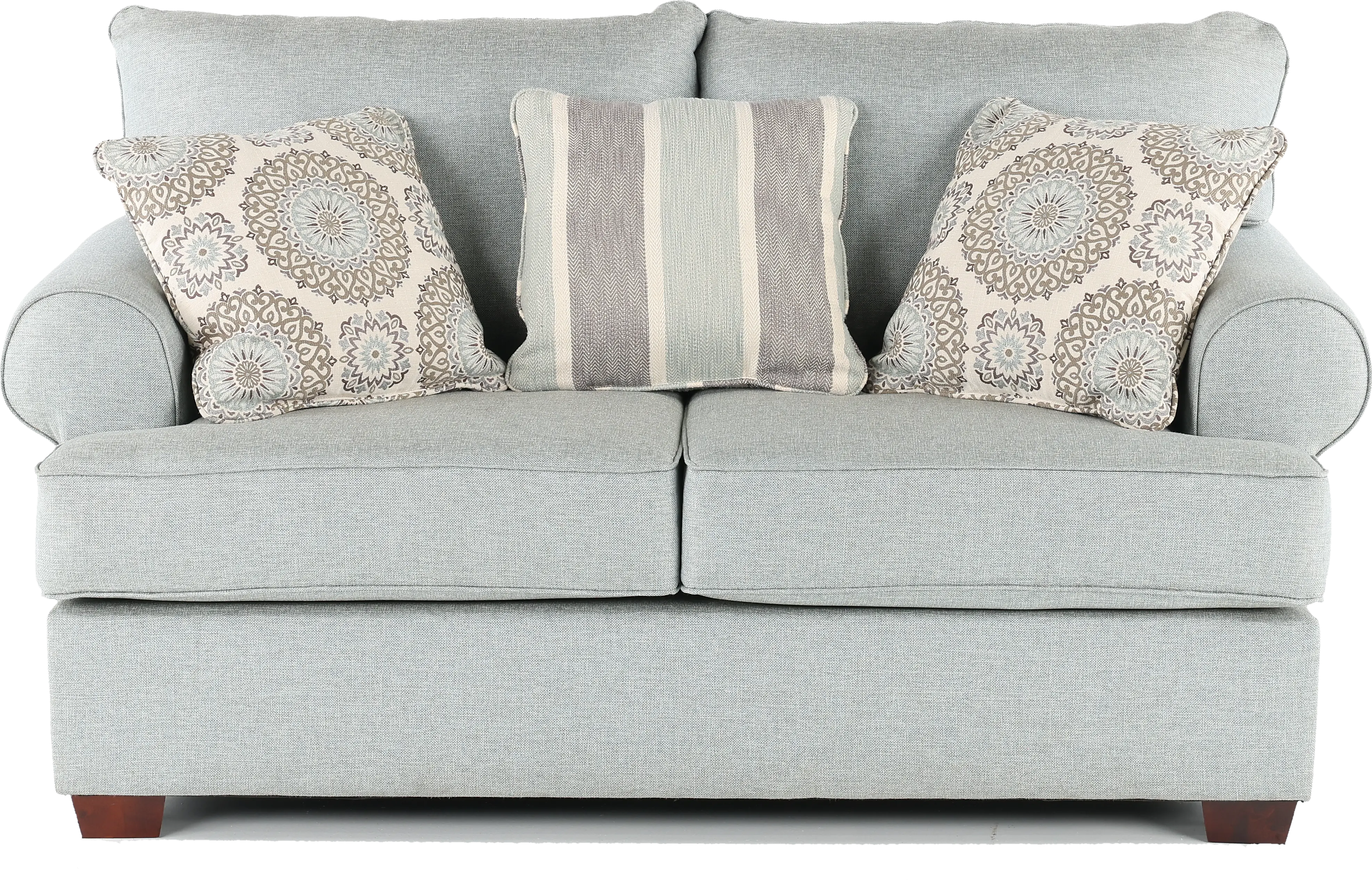 ALILOV/CACMIS Alison Blue-Gray Loveseat-1