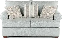 ALILOV/CACMIS Alison Blue-Gray Loveseat