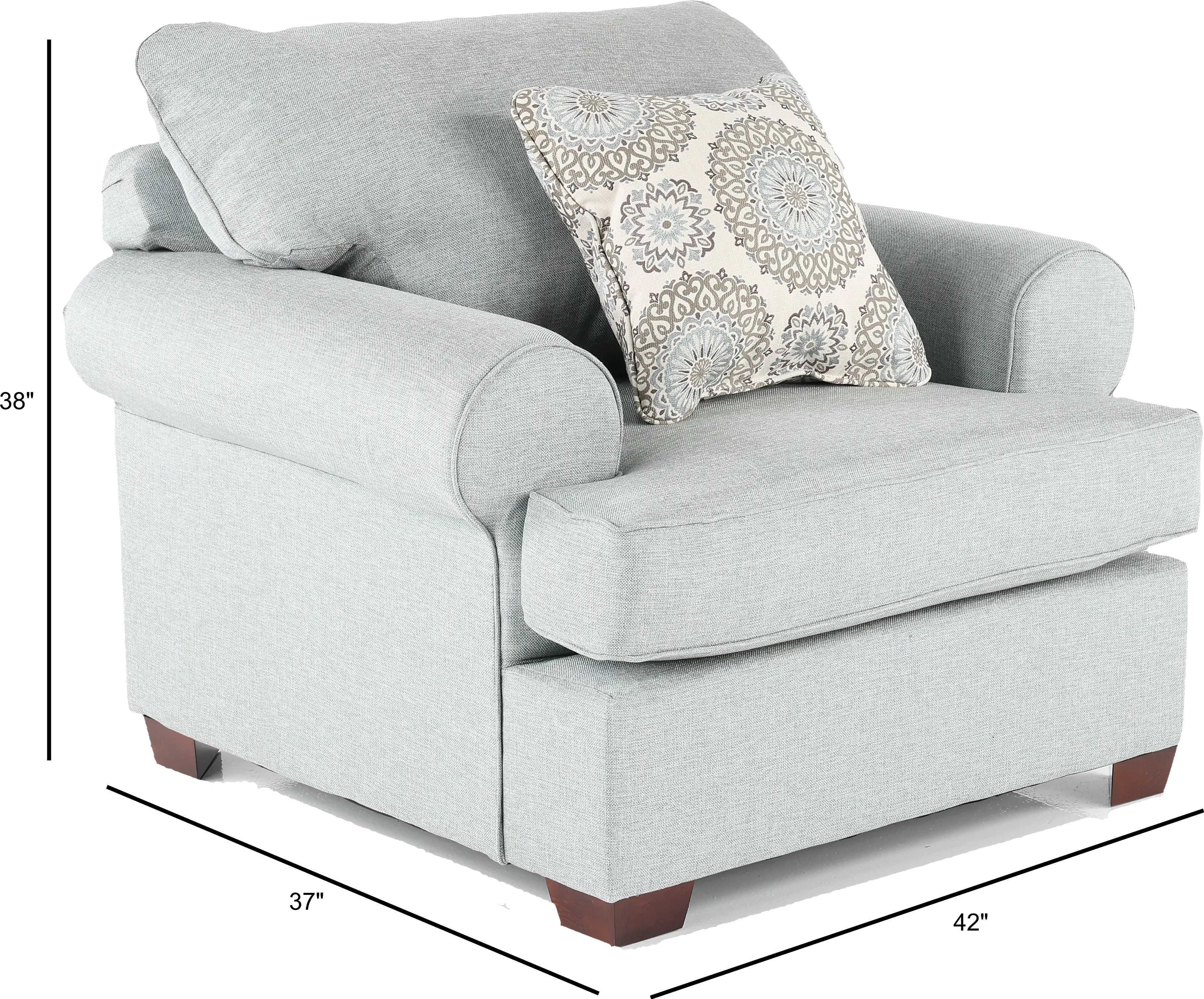 ALICHA/CACMIS Alison Blue-Gray Chair-2