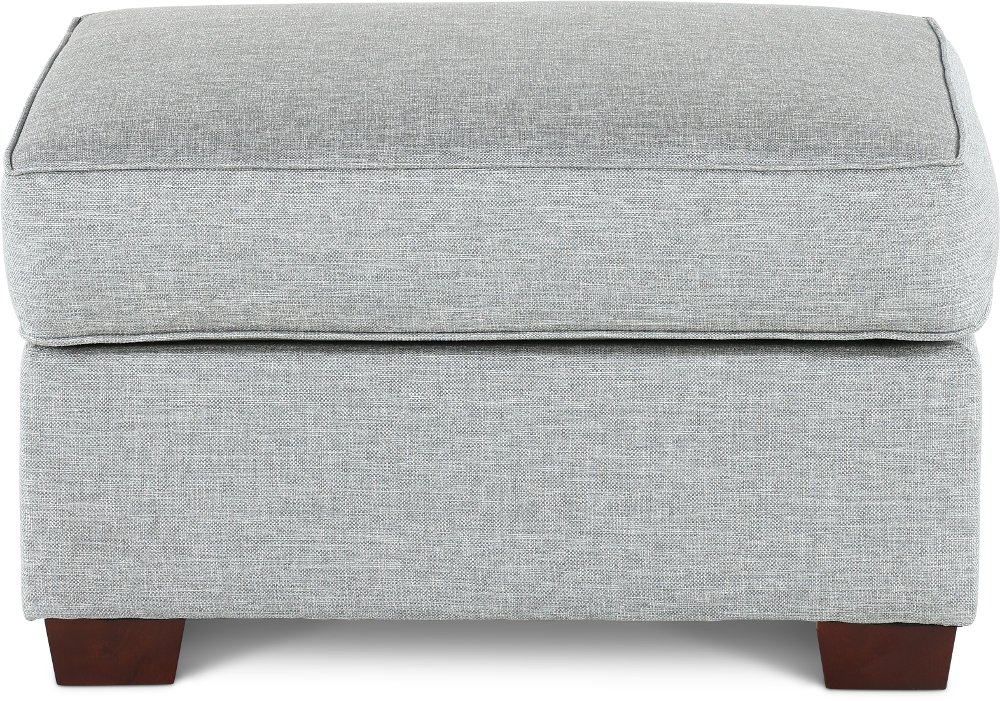 Alison Blue-Gray Ottoman