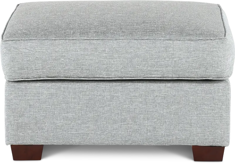 Alison Blue-Gray Ottoman