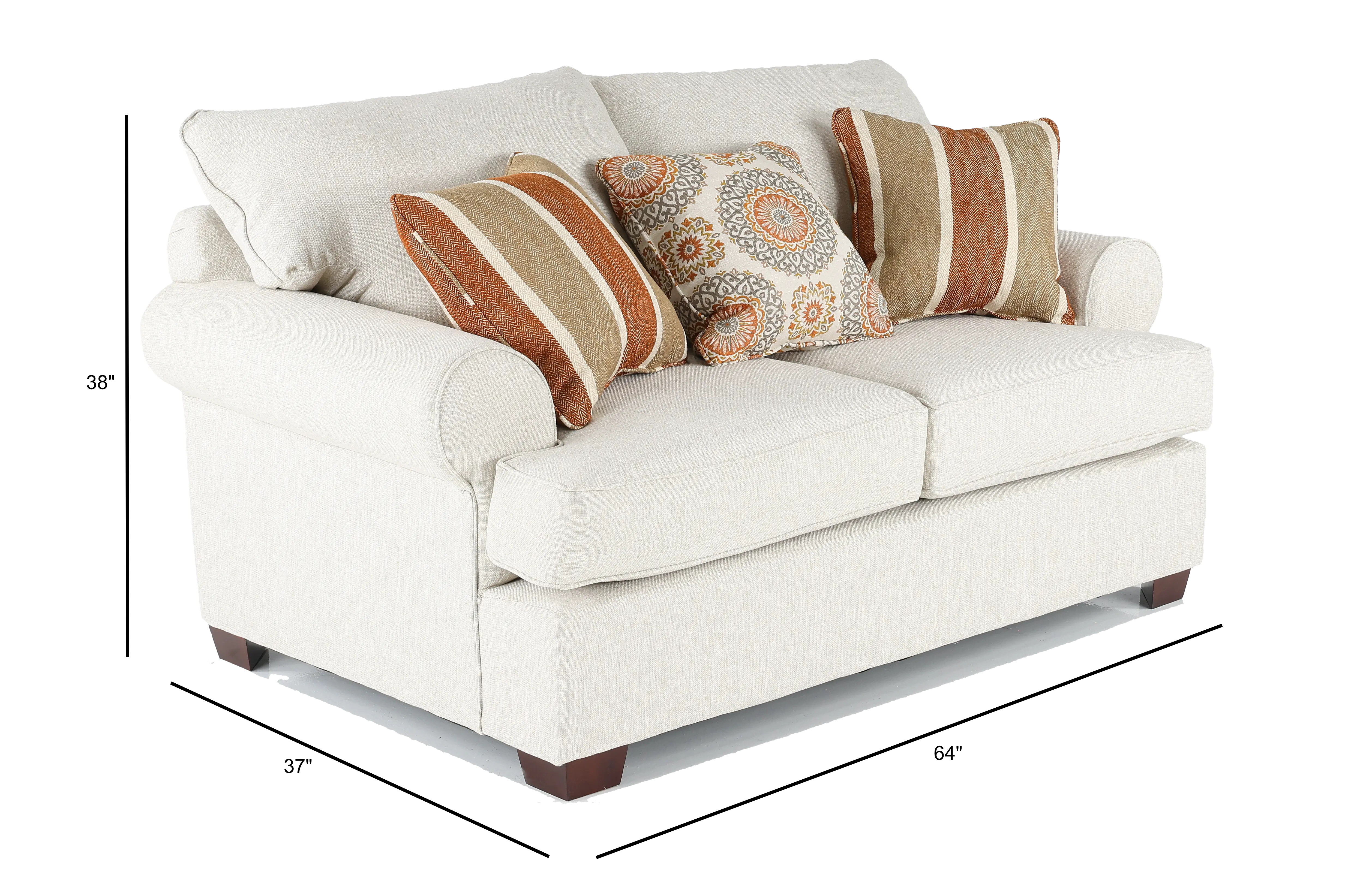 ALILOV/CACLIN Alison Linen Loveseat-3