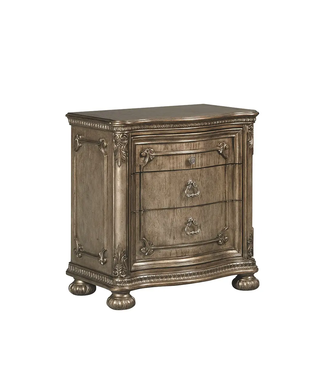 Seville Platinum Gold Nightstand-1
