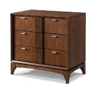 Brown Cherry Mid Century Modern Nightstand - Simply Urban