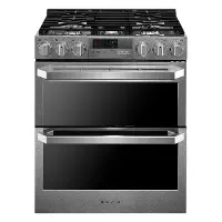 LUTD4919SN LG SIGNATURE 7.3 cu ft Dual Fuel Double Oven Range - Stainless Steel