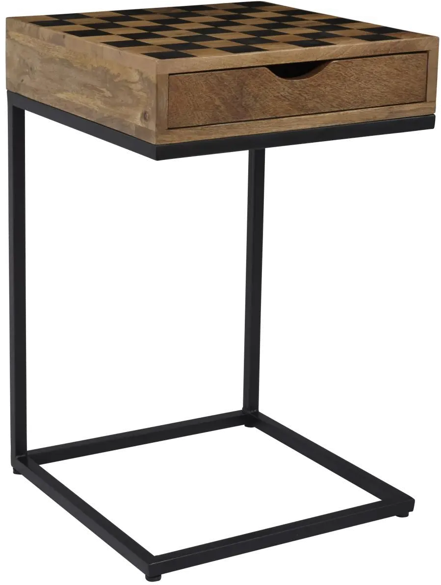 Global Archive Checkerboard C-Shaped Table-1