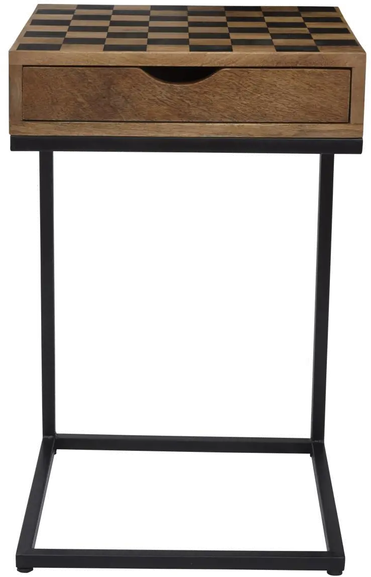 Global Archive Checkerboard C-Shaped Table-3