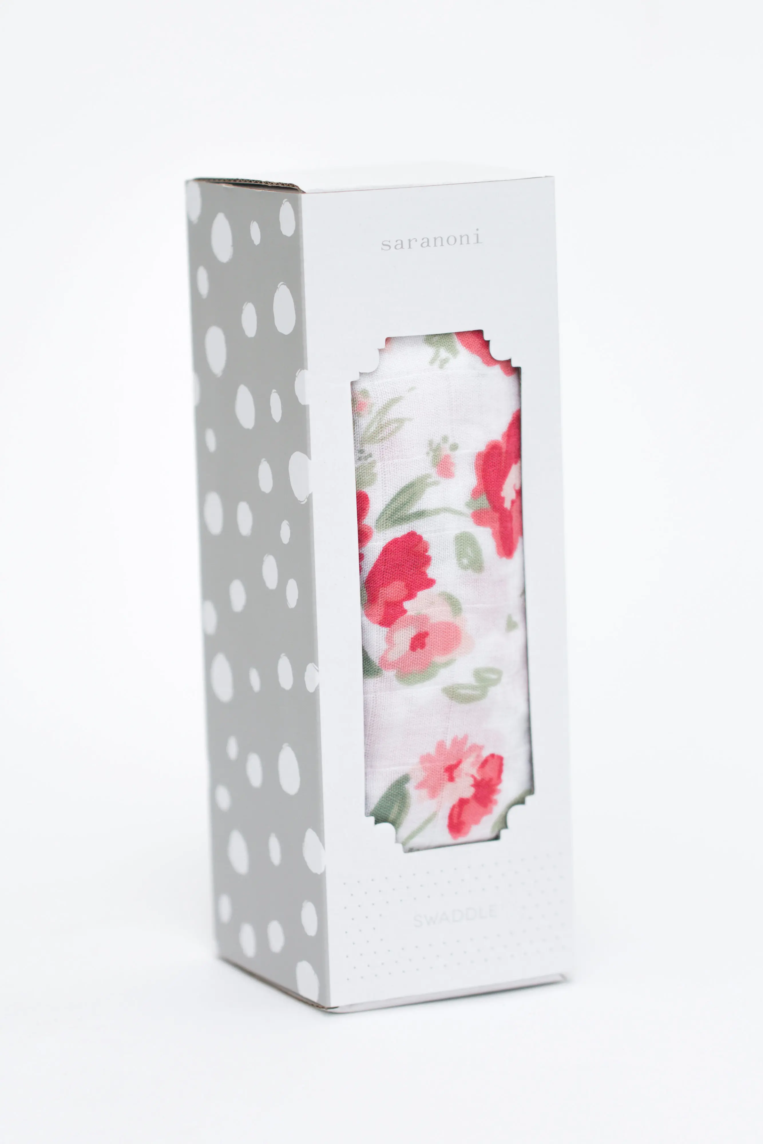 Spiced Blossom Bamboo Rayon and Cotton Muslin Swaddle Blanket-1