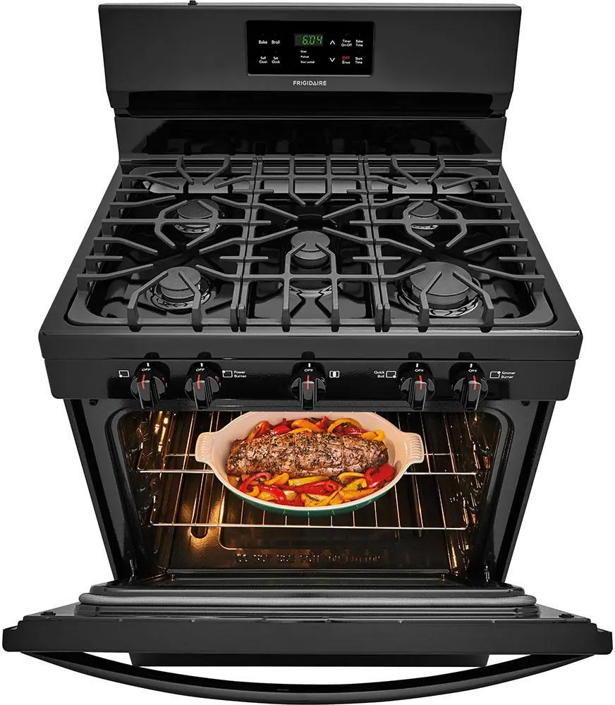 FFGF3054TB Frigidaire 5.0 cu ft Gas Range - Black-5