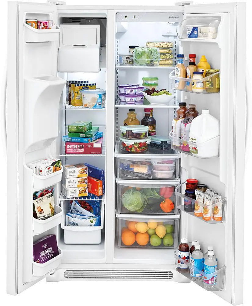 FFSS2615TP Frigidaire 25.5 cu. ft. Side-by-Side Refrigerator - 36 Inch White-4
