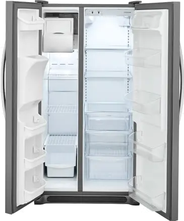 FFSS2615TS Frigidaire 25.5 cu. ft. Side-by-Side Refrigerator - 36 Inch Stainless Steel-1