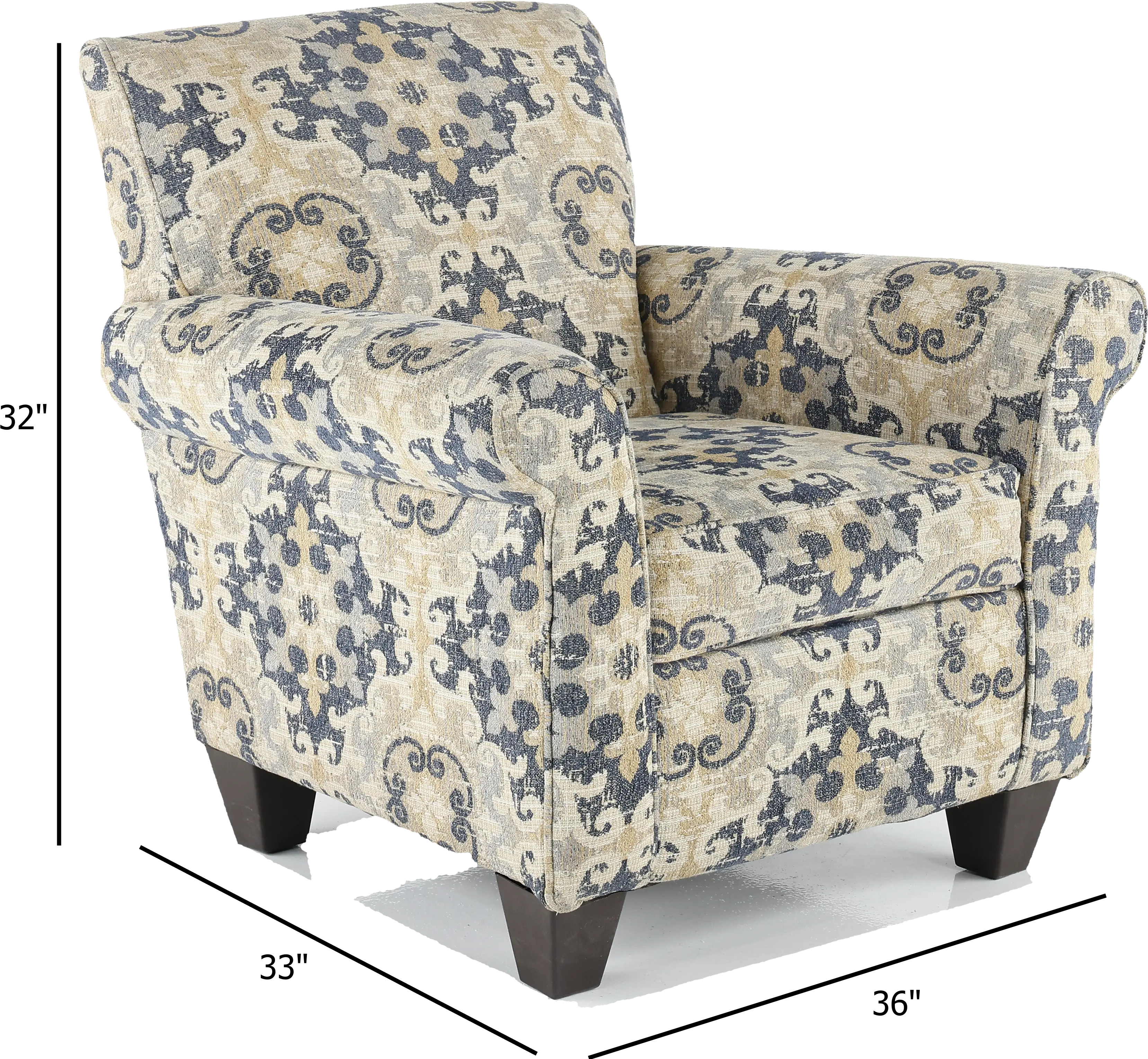 Heather Taupe & Gray Accent Chair-3