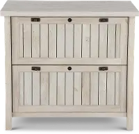 Costa Vintage White 2 Drawer Lateral File Cabinet