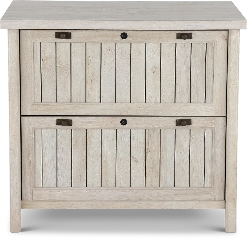 Costa Vintage White 2 Drawer Lateral File Cabinet