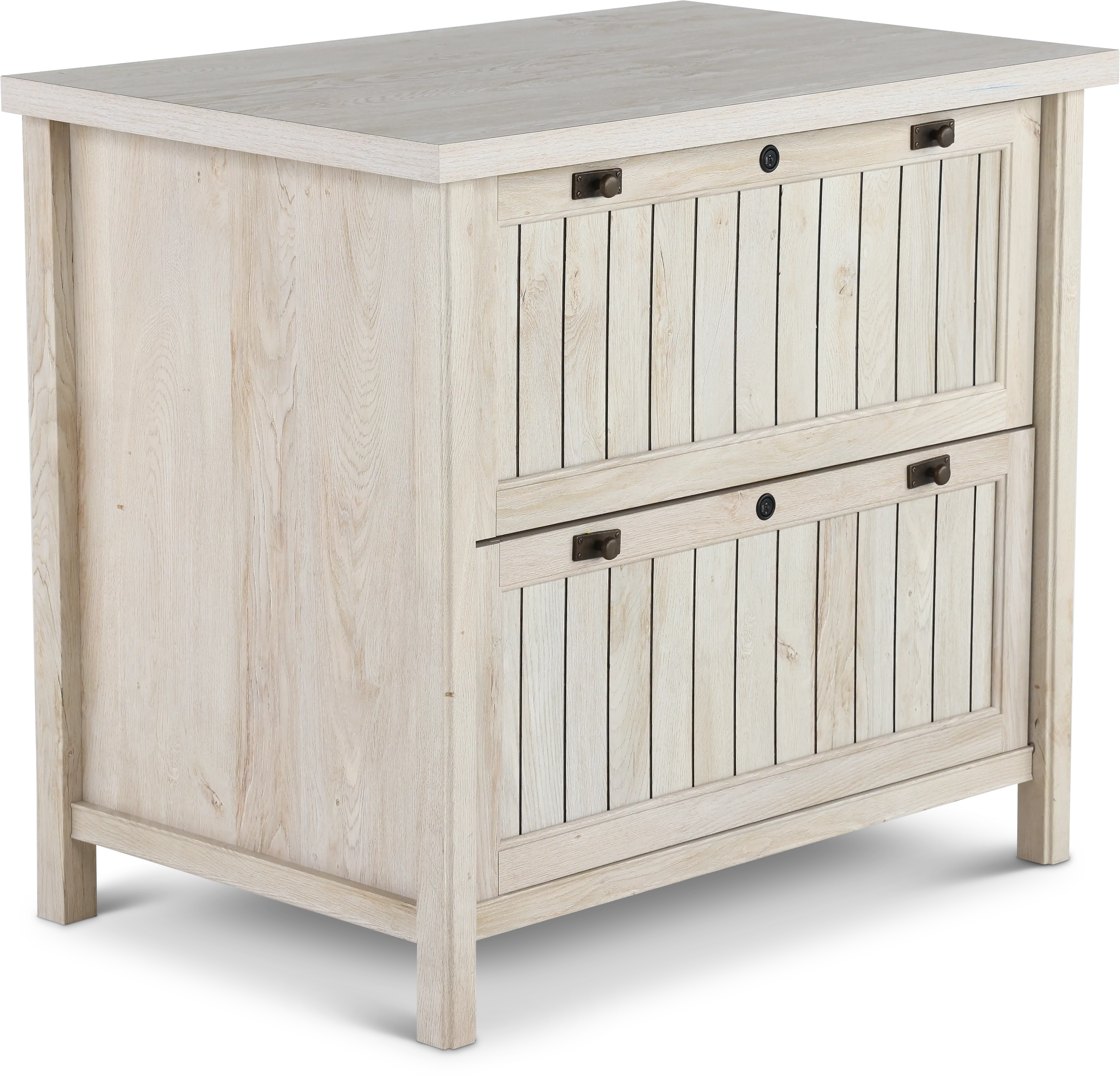 Costa Vintage White 2 Drawer Lateral File Cabinet-4