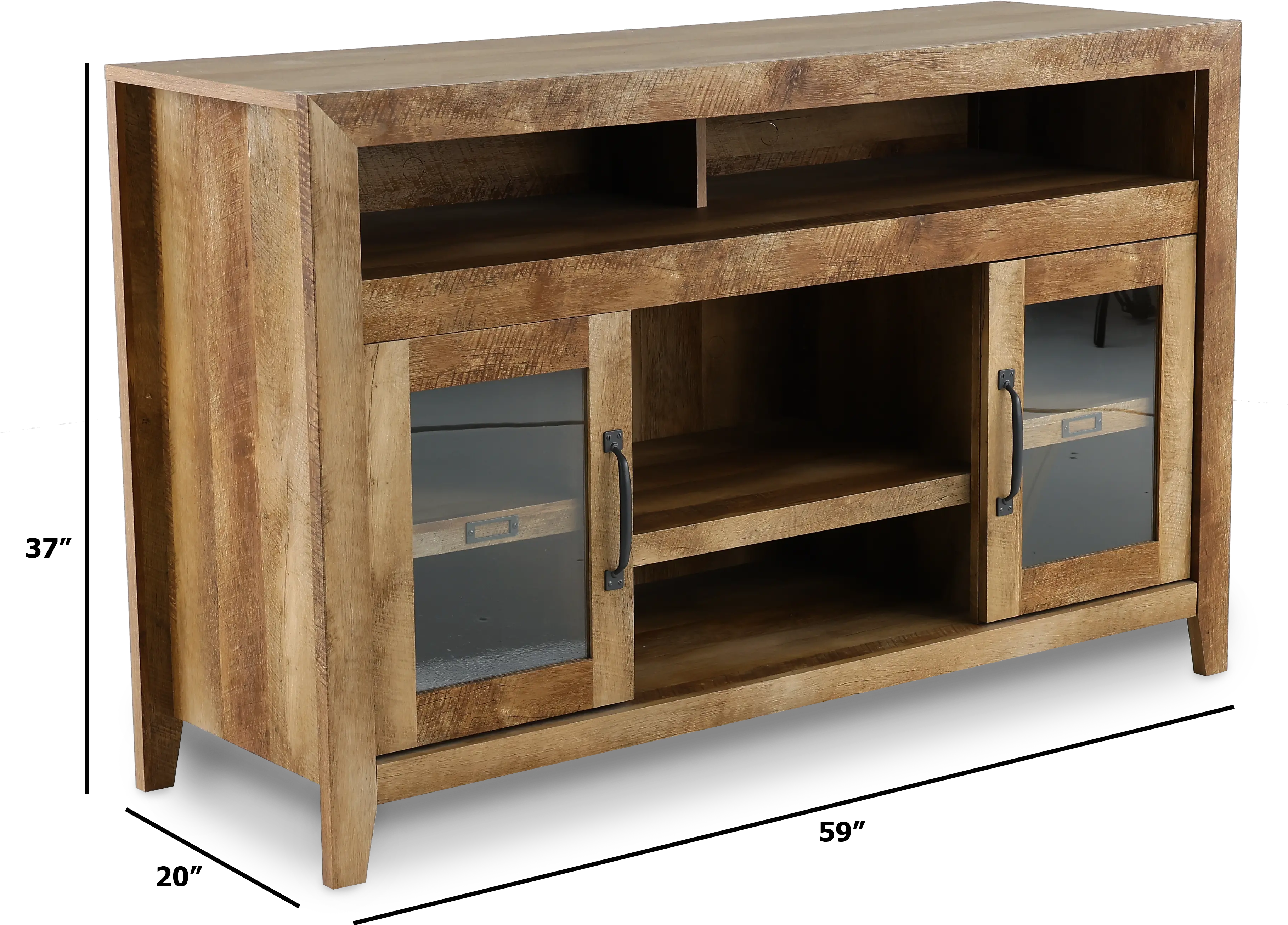 Dakota Pass Craftsman Oak 59  TV Stand-3