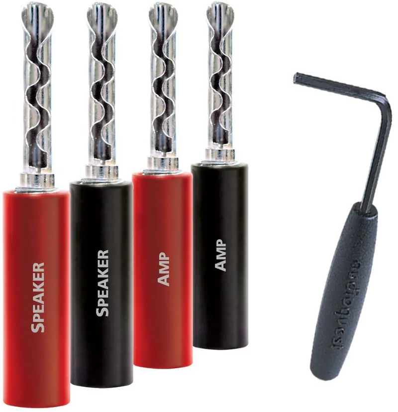 AudioQuest SureGrip #100 Series Silver Bananas 8 pack