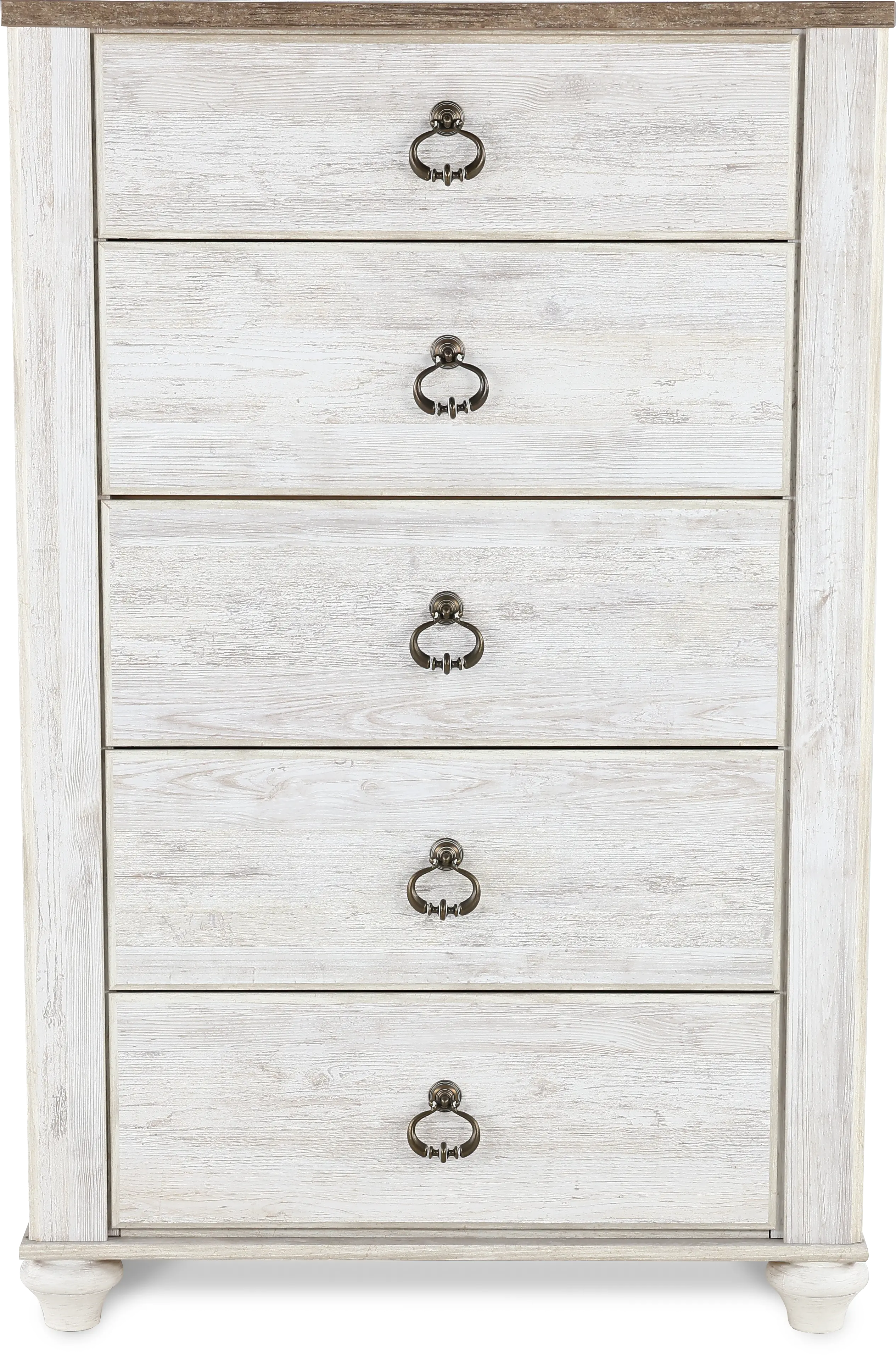Millhaven Whitewash Chest of Drawers-1