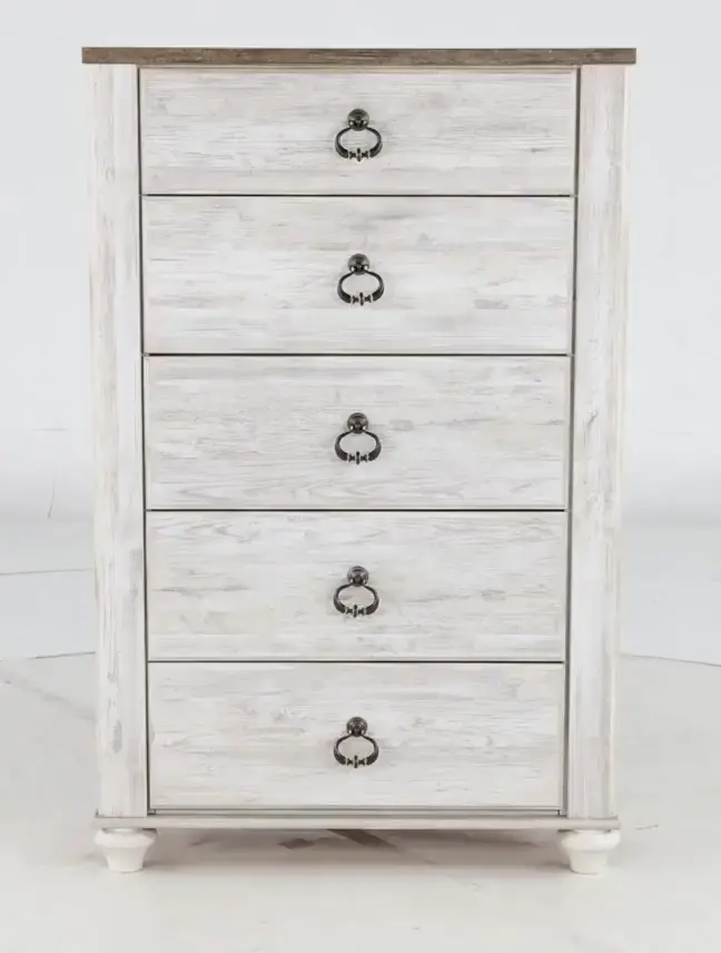 Millhaven Whitewash Chest of Drawers-9