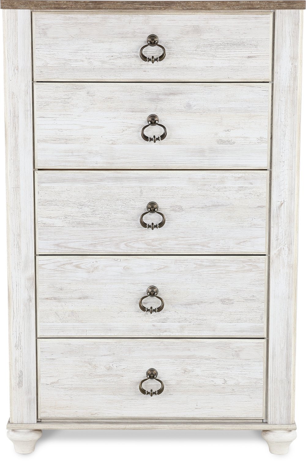 Millhaven Whitewash Chest of Drawers