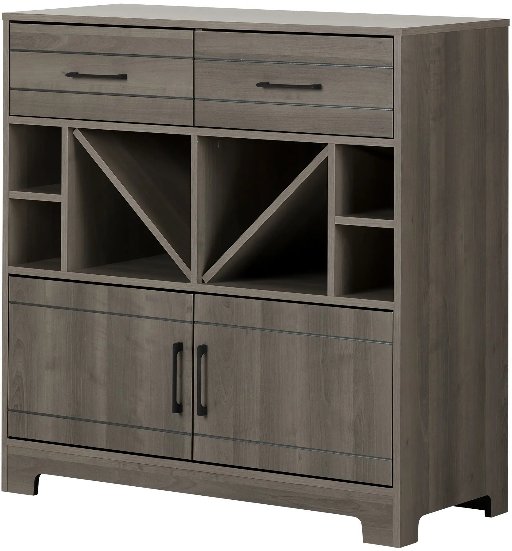11030 Vietti Bar Cabinet with Bottle Storage and Drawers - South Shore-1